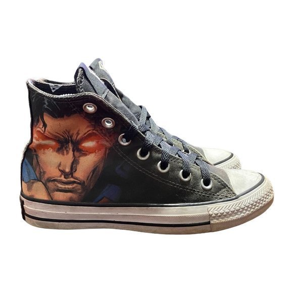 Converse All Star Hi DC Comics Superman 11389C High Top Black Women’s Size 6 - Picture 5 of 10